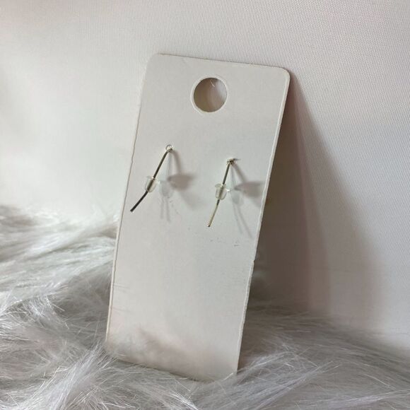 Earrings Chains with Dangling Coins in Silver Color NWT - Picture 2 of 3